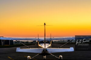 Aviation photography - The tail end gleams and shines in the sunset as this beautiful aircraft taxis to the runway.
(C)Anita Thomas All Rights Reserved. cessna