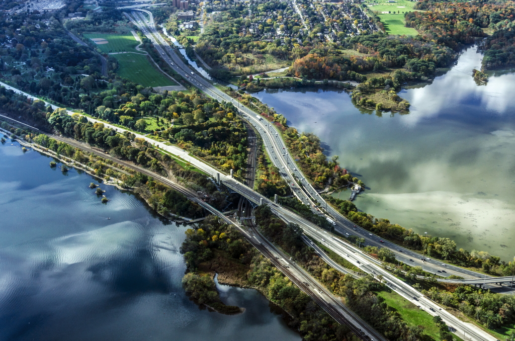 Aerial photography of Cootes Paradise Aerial photography of Cootes Paradise