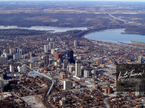 Aerial photography - Downtown Hamilton, Ontario, Canada.
(C)Anita Thomas All Rights Reserved. aerial photography of downtown hamilton