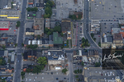 Aerial photography -  James North/Wilson/Cannon, Hamilton Ontario
(C)Anita Thomas All Rights Reserved. aerial photography of james north in hamilton