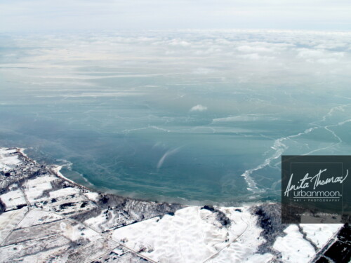 Aerial photography - Frozen Lake Erie on a cold -30C winter's day.
(C)Anita Thomas All Rights Reserved. aerial photography of lake erie in winter