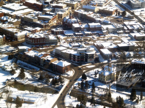 Aerial photography - Stratford, Ontario in winter
(C)Anita Thomas All Rights Reserved. aerial photography of stratford in winter