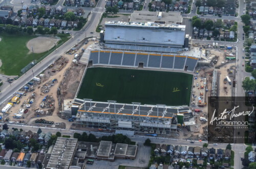 Aerial destinations - The new Tim Horton's field under construction in Hamilton, Ontario.
© Anita Thomas - Urbanmoon. All Rights Reserved. aerial tim hortons field hamilton ontario