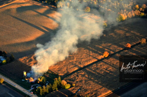 Aerial photography - Farmland, rural.
© Anita Thomas - Urbanmoon. All Rights Reserved. agriculture farm on fire