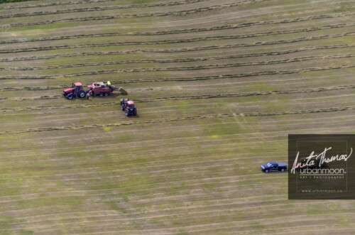 Aerial photography - Tractors with farmers pause in a field of crops.
© Anita Thomas - Urbanmoon. All Rights Reserved. agriculture farmers working