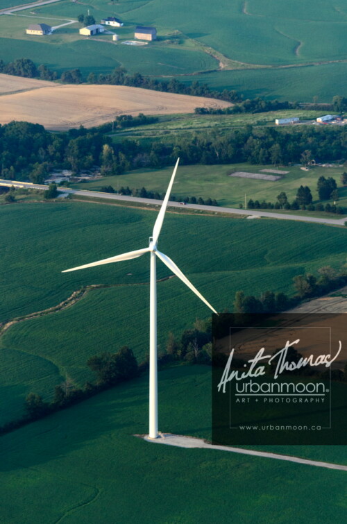 Aerial photography - Farmland, rural.
© Anita Thomas - Urbanmoon. All Rights Reserved. agriculture wind turbine in farmland