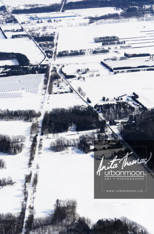 Aerial photography - Crossing roads in winter
(C)Anita Thomas All Rights Reserved. crossing roads in winter