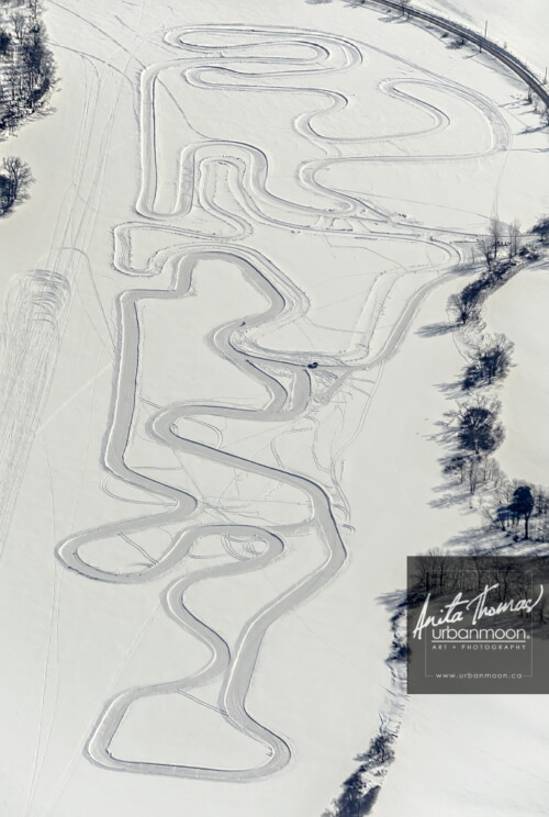 Aerial photography - Motorcycle ice-racing track
(C)Anita Thomas All Rights Reserved. motorcycle ice racing track