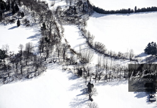 Aerial photography - Interesting, converging patterns in winter
(C)Anita Thomas All Rights Reserved. patterns in winter