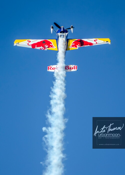 Aviation photography - Pete McLeod soars upward in his Red Bull Edge 540.
© Anita Thomas - Urbanmoon. All Rights Reserved. pete mcleod red bull edge