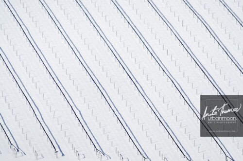 Aerial photography - Rows of crop covers in winter
(C)Anita Thomas All Rights Reserved. rows of crop covers