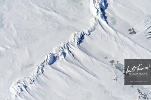 Aerial photography - Snow and ice drifts in winter
(C)Anita Thomas All Rights Reserved. snow and ice drifts