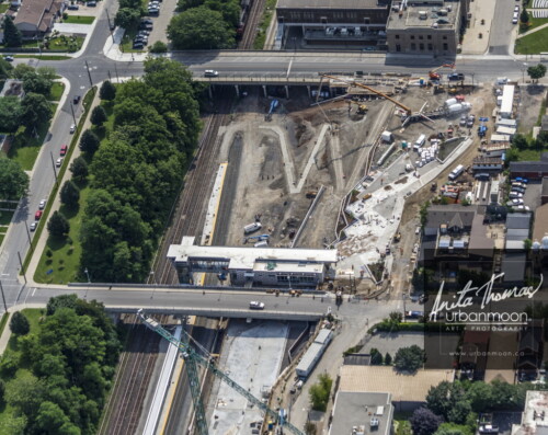 Aerial photography - West Harbour GO station in Hamilton, Ontario under construction
(C)Anita Thomas All Rights Reserved. west harbour go under construction