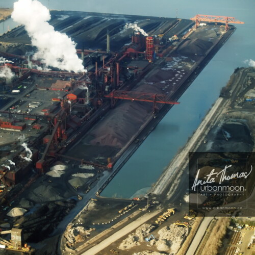 Aerial photography - ArcelorMittal Dofasco in Hamilton, Ontario.
© Anita Thomas - Urbanmoon. All Rights Reserved. aerial photography of arcelormittal dofasco