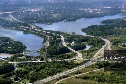 Aerial photography - Highway 403 in Hamilton, Ontario
© Anita Thomas - Urbanmoon. All Rights Reserved. aerial photography of hamilton ontario