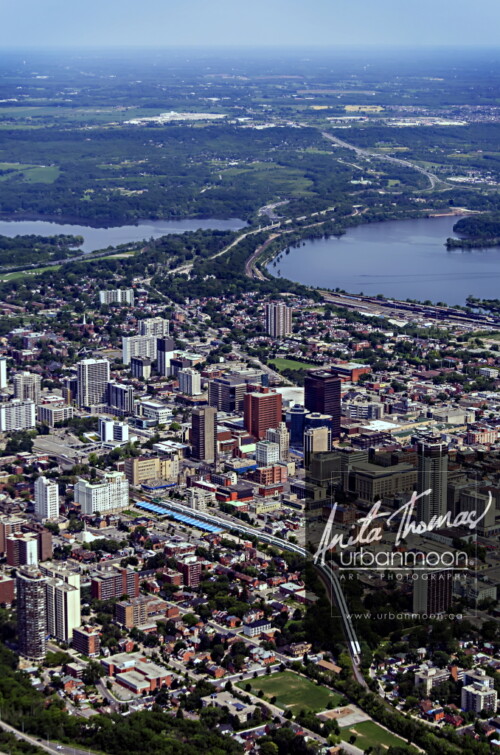 Aerial photography - Downtown looking toward Coote's Paradise and Highway 402 in Hamilton, Ontario
© Anita Thomas - Urbanmoon. All Rights Reserved. aerial photography of hamilton ontario