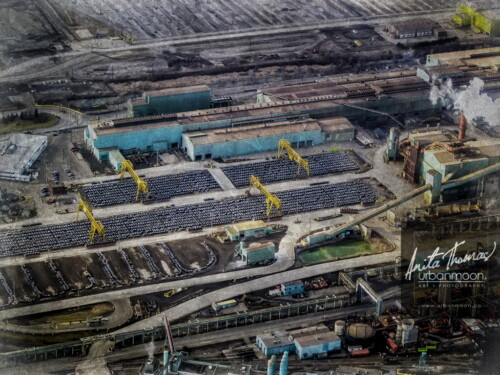 Aerial photography - The industrial sector of the City of Hamilton.
© Anita Thomas - Urbanmoon. All Rights Reserved. aerial photography of industry in hamilton