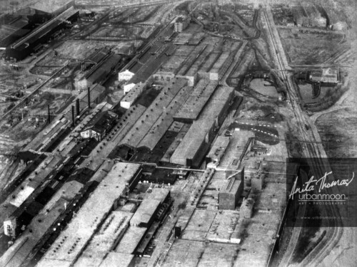 Aerial photography - The industrial sector of the City of Hamilton.
© Anita Thomas - Urbanmoon. All Rights Reserved. aerial photography of industry in hamilton