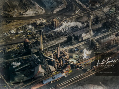 Aerial photography - The industrial sector of the City of Hamilton.
© Anita Thomas - Urbanmoon. All Rights Reserved. aerial photography of industry in hamilton