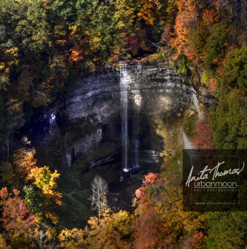 Nature photography - Aerial photography of Tews Falls, Hamilton Ontario 
© Anita Thomas - Urbanmoon. All Rights Reserved. aerial photography of tews falls in hamilton