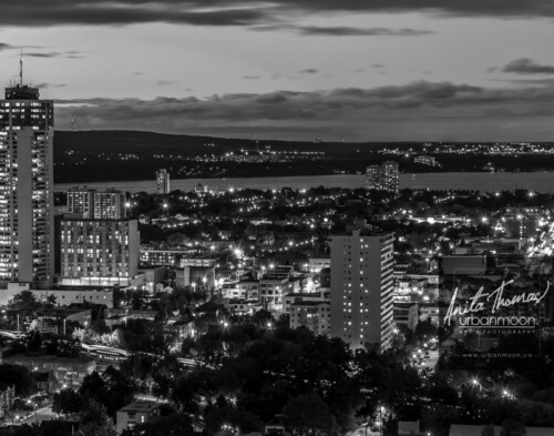 Aerial photography - City Nights in Hamilton, Ontario.
© Anita Thomas - Urbanmoon. All Rights Reserved. city at night in hamilton