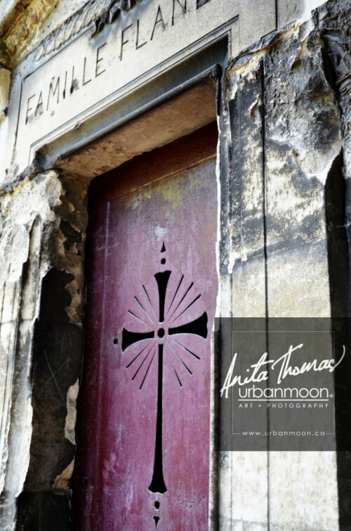 Père Lachaise Cemetery in Paris, France
© Anita Thomas - Urbanmoon. All Rights Reserved. crypt door at pere lachaise cemetery