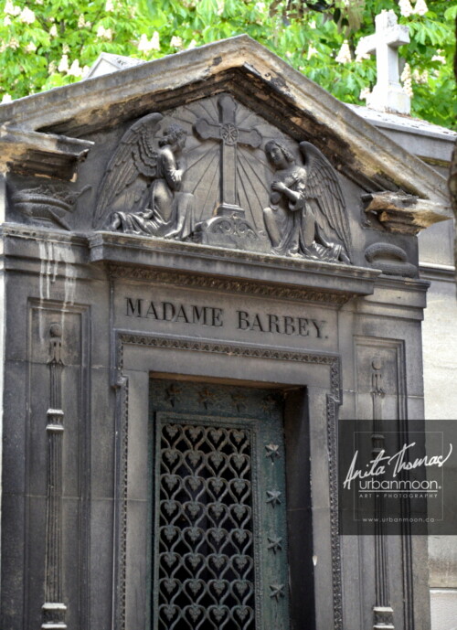 Père Lachaise Cemetery in Paris, France
© Anita Thomas - Urbanmoon. All Rights Reserved. crypt door at pere lachaise cemetery