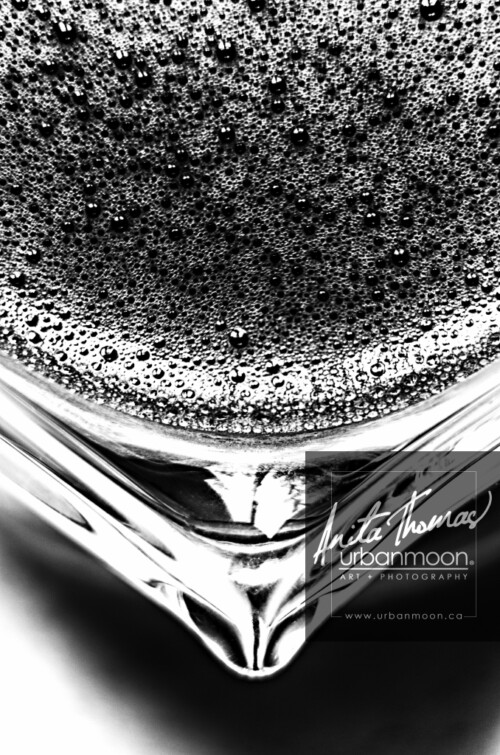 Black and white photography - Textured foam of freshly poured tea.
© Anita Thomas - Urbanmoon. All Rights Reserved. fresh tea
