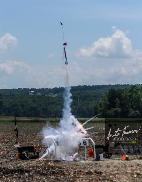Lifestyle photography - Bad photo, but crazy explosion on take-off. URRF, high-powered rocketry competition hosted by URRG in Potter, New York, United States.
© Anita Thomas - Urbanmoon Photography. All Rights Reserved. high powered rocketry